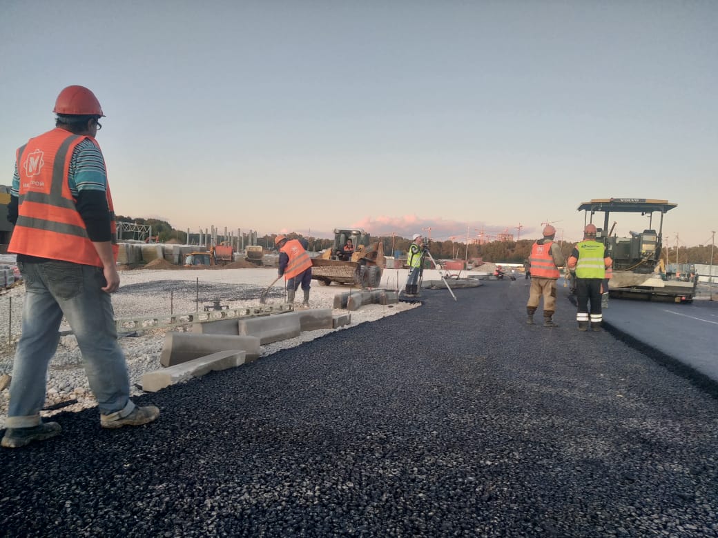 финишное покрытие парковки